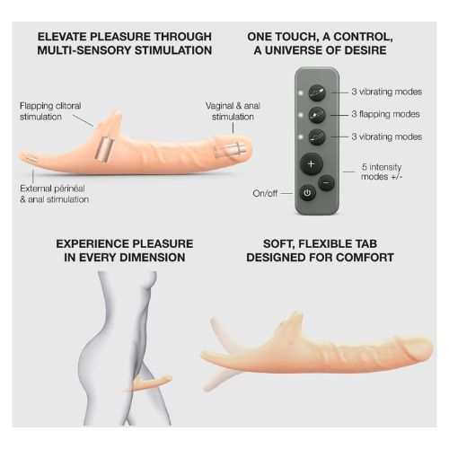 Strap On Me Multi Orgasm Realistic Dildo light Skin Tone M from Nice 'n' Naughty