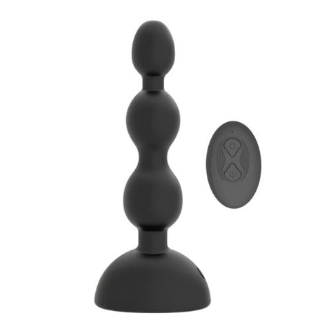 Toosh Remote Controlled Vibrating Anal Beads Black Silicone from Nice 'n' Naughty
