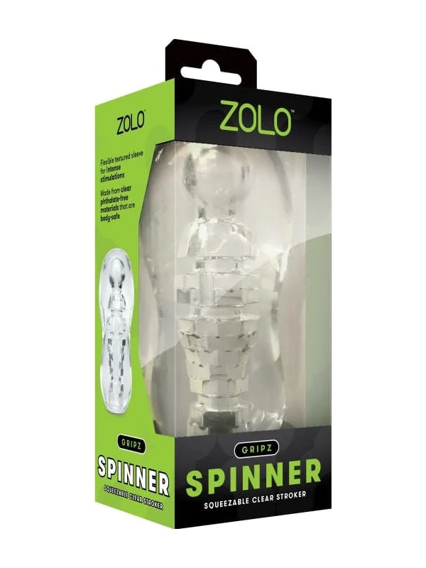 ZOLO Gripz Spinner Clear from Nice 'n' Naughty
