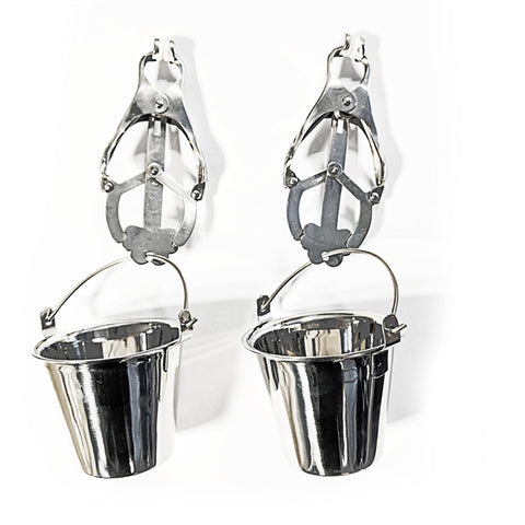 Black Label Nipple Clamps with Jugs Buckets