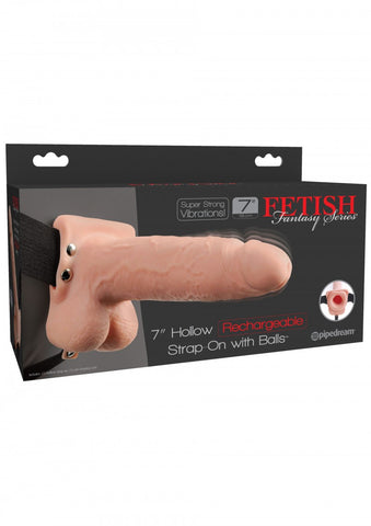 Fetish Fantasy 7" Hollow Recharge Strap On