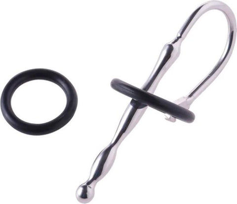 Black Label Stainless Steel Silicone Urethral Stretcher - Groovy