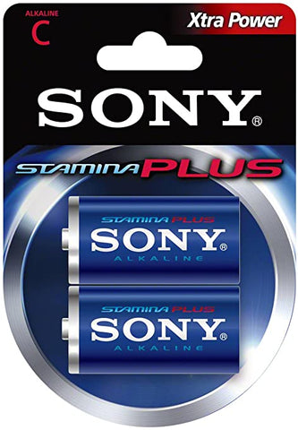 Sony Alkaline  C Batteries 2 Pack