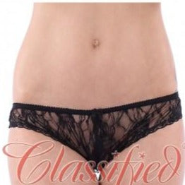 Classified Crotchless Lace Briefs