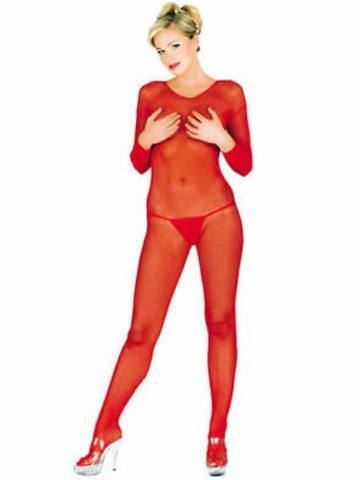 Classified Fishnet Open Crutch Catsuit w G-string from Nice 'n' Naughty