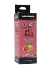 Doc Johnson GoodHead Wet Head Dry Mouth Spray Pink Lemonade from Nice 'n' Naughty