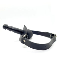 Leather and Silicone Ball Gag Lock