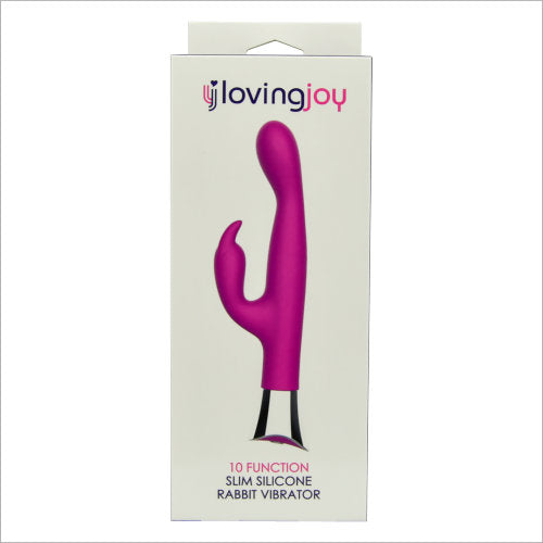 Loving Joy 10 Function Slim Silicone Rabbit Vibrator