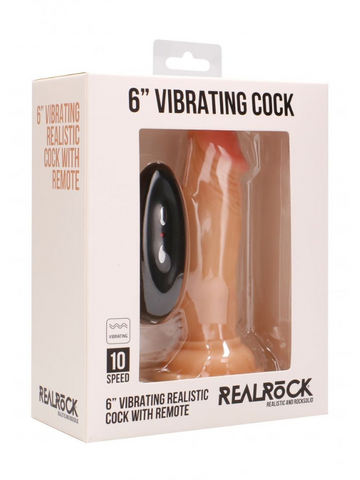 RealRock Vibrating Realistic Dildo 15cm