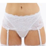 Classified Suspender Belt with Attached Thong