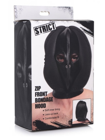 Strict Zip Front Bondage Hood