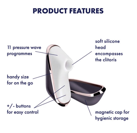 Traveler, Travel Size Air-Pulse Clitoral Stimulator by Satisfyer