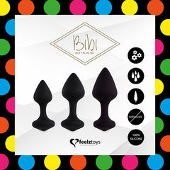 Feelztoys Bibi Butt Plug 3 Piece Set
