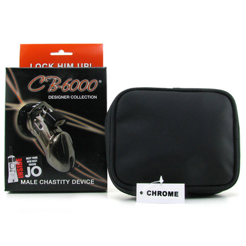 CB-X CB-6000 Designer Chrome Male Chastity Cage Kit