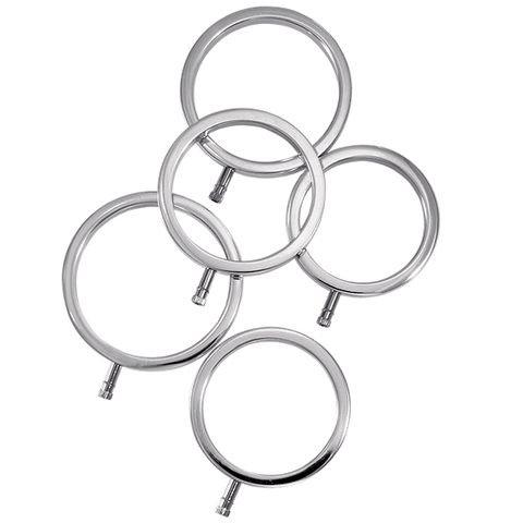 Electrastim ElectraRings Solid Metal Cock Rings (5 pack)