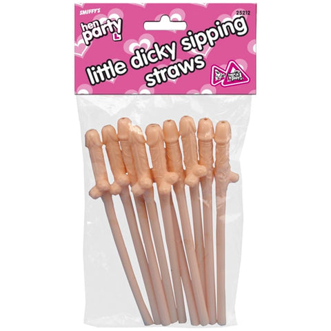 Hen Night Little Dicky Sipping Straws 10 Pack