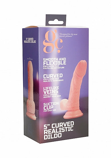 Shots GC 5" Curved Realistic Dildo