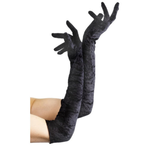 Fever Long Velvet Gloves